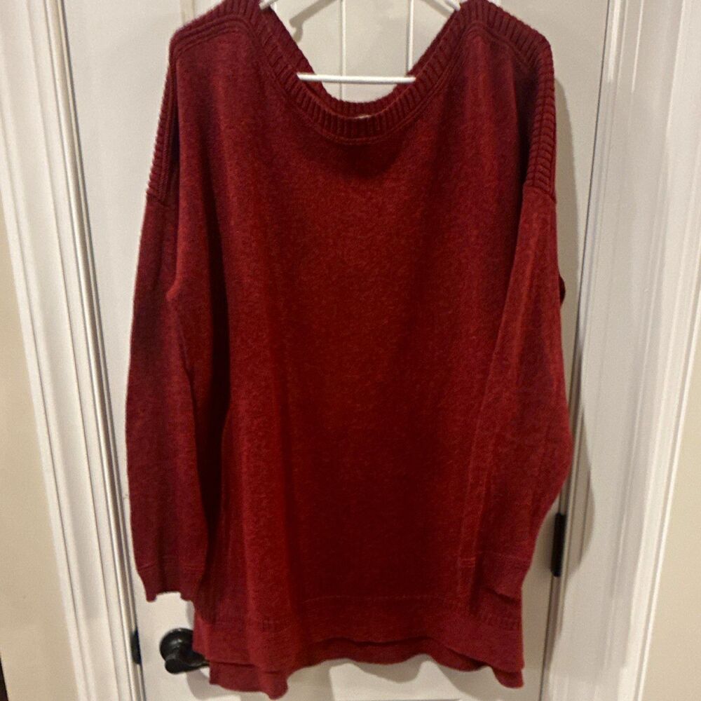 Old Navy Men’s Knit Crew Neck Pullover Sweater Long Sleeve Solid Burgundy XL